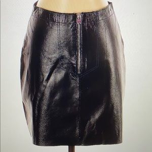 Sandro black leather skirt size 1 (small) - new!